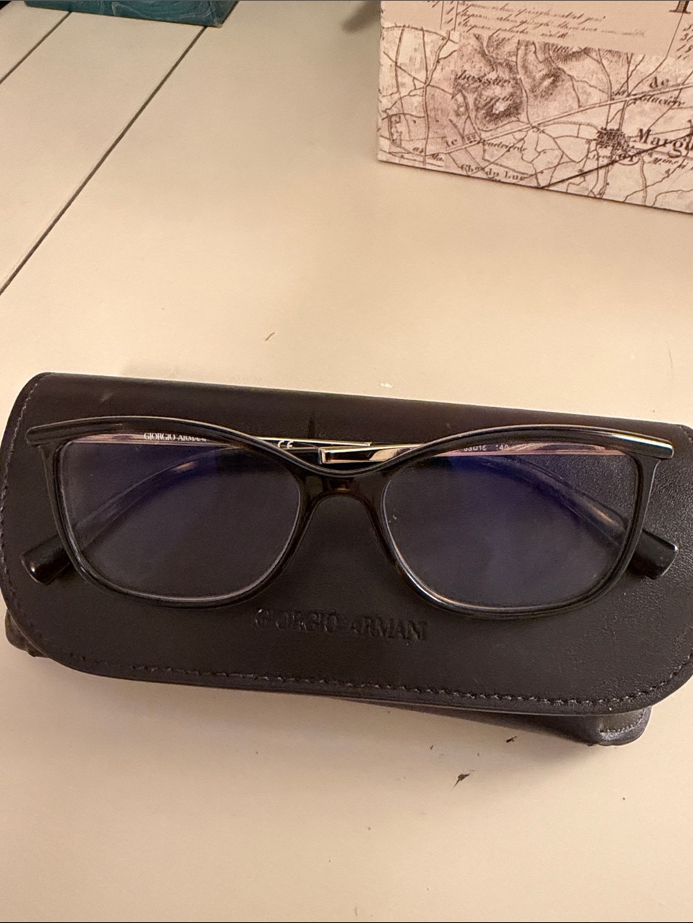 Giorgio Armani Women’s Black Eyeglasses with Lenses